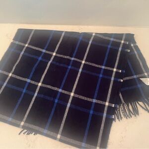 Banana Republic Navy and Black Checkered Scarf
